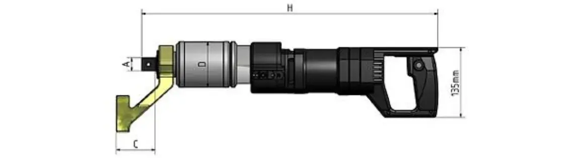TES sähköväännin mittakuva